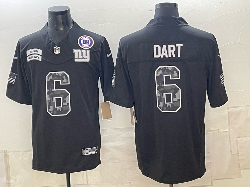 Men New York Giants #6 Dart black Nike 2026 NFL Game Jersey 101101->baltimore ravens->NFL Jersey